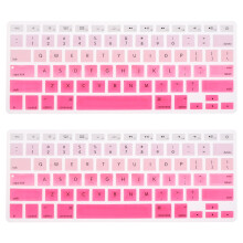 4Pièces Revêtement Clavier Rosé Silicone Durable Facile Nettoyage Pièce