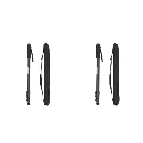 2Pcs Black Telescopic Dslr Monopod Lightweight Portable Camera Stand 2
