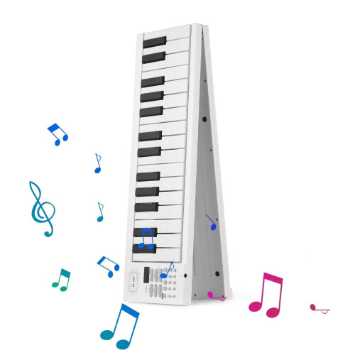 61 Key Foldable Electronic Keyboard Piano with LED Display and BuiltIn Teaching Modes 1