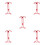 5Pcs Versatile Red Iron Fire Extinguisher Storage Wall Mount Brackets 9