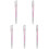 5Pcs Pink Plastic Eyebrow Stable Durable Beauty Marker 3