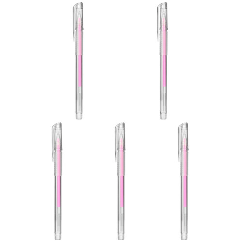 5Pcs Pink Plastic Eyebrow Stable Durable Beauty Marker 2