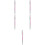 5Pcs Pink Plastic Eyebrow Stable Durable Beauty Marker 6