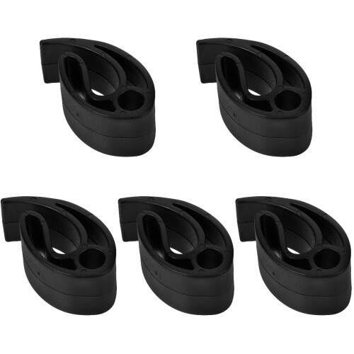 5Pièces Attache Volant Compacte Noir Pe 2