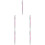 5Pcs Pink Plastic Eyebrow Stable Durable Beauty Marker 5