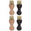 4Pièces Brosse Chaussures Multifonction Porc Manche Coloré 4