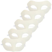 10Pièces Masques Papier Blancs DIY Pour Atelier Art Et Carnaval