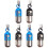 6Pièces Colliers Animaux Avec Plaques Id Noir , Design 2