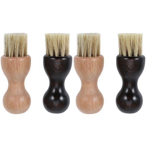 4Pièces Brosse Chaussures Multifonction Porc Manche Coloré 1