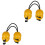 4Pièces Balles Shaker Une Main En Nylon PVC Sable Durable 3
