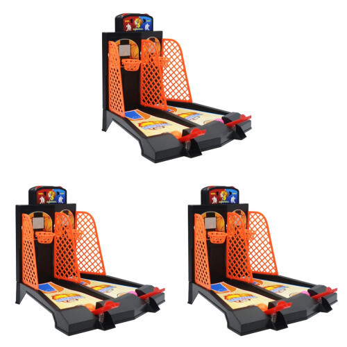 3Pièces Jeu Mini Basket Interaction Enfants Plastique 1