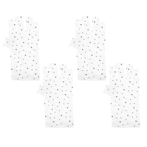 8Paires Protection Anti-Uv Blancs Usage Confortable