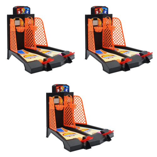 3Pièces Jeu Mini Basket Interaction Enfants Plastique 2