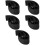5Pièces Attache Volant Compacte Noir Pe 7