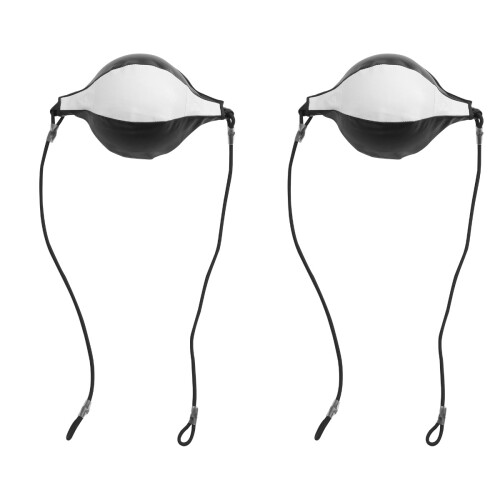 2Pièces Ballon De Boxe Élastique Multiusage Cuir Pour Gym Maison 1