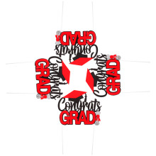 20Pcs Red Graduation Cupcake Picks Cake Decoration for College Party