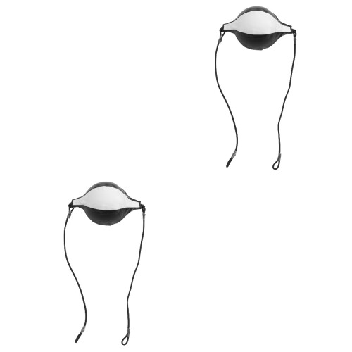 2Pièces Ballon De Boxe Élastique Multiusage Cuir Pour Gym Maison 2