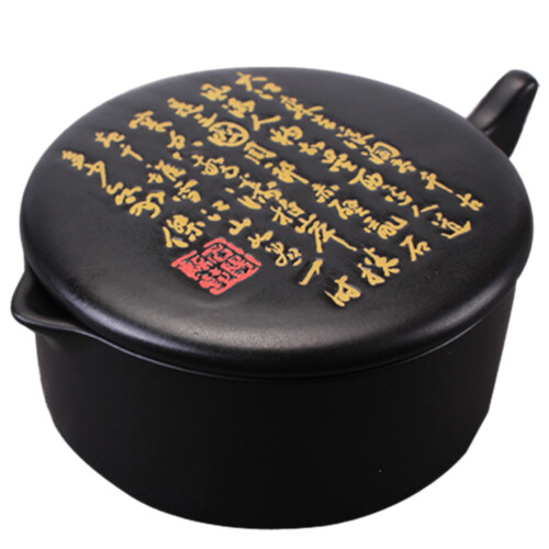 3Pcs Black Ceramic Calligraphy Inkstone Smooth Multipurpose Inkslab
