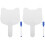 2Ensembles Tableaux Blancs Réutilisables Avec En Bois ABS 4