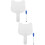 2Ensembles Tableaux Blancs Réutilisables Avec En Bois ABS 9