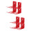 8Pièces Porte-Extincteur Rouge Fer Montage Mural Durable 7