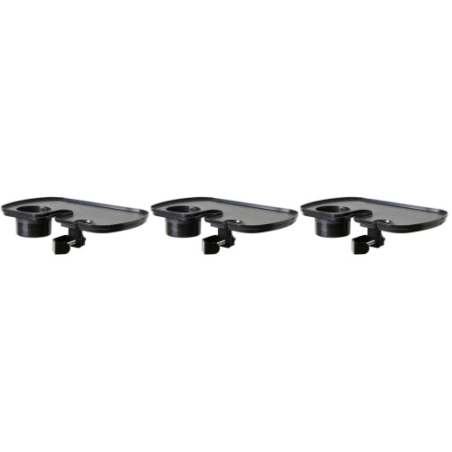 3Pièces Support Plateau Microphone Noir Réglable Avec -Gobelet 2