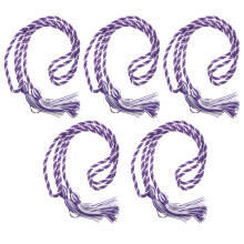 10Pcs Polyester Graduation Cords Purple Braided Honor Cord with Tassel