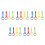 20Pcs Baby Walking Rings Durable PVC Nylon Training 5