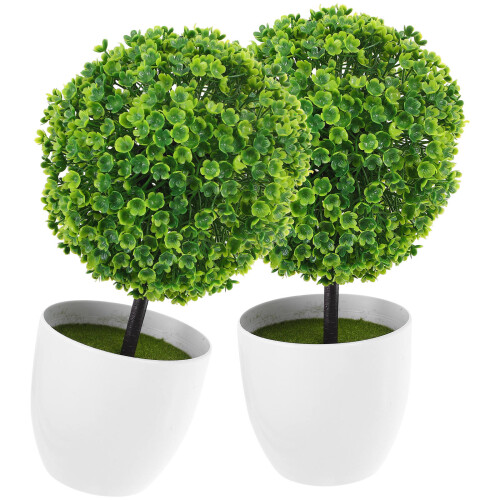 6Pcs Decorative Artificial Boxwood Topiary Balls for Indoor Use