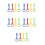 20Pcs Baby Walking Rings Durable PVC Nylon Training 6