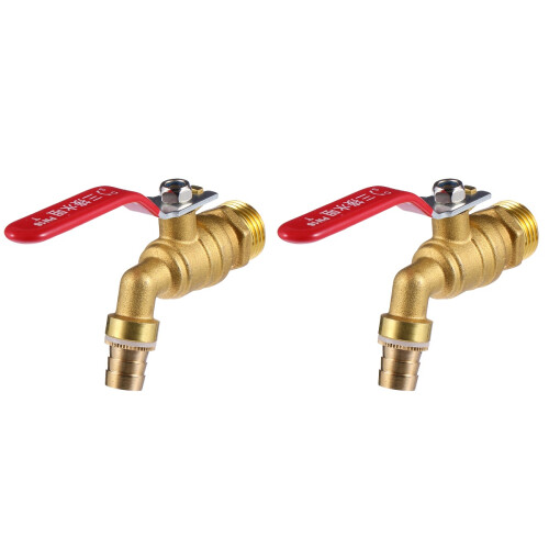 2Stk Einhebel Heißwasserhahn Messing Robust Bunt Für Heimgebrauch 1