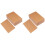 Light Brown Blank Postcards Wynbing Diy Artwork Message Cards 2