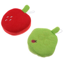 2St Fruitvormige Badspons Ballen Voor Kinderen, Zachte Badmassage