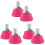 3Paires Embouts Roller En Caoutchouc Rose Ajustables Sans Outil 2