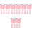 40Pièces Mini Horloges Rose Résine Accessoires Décor Maison 5