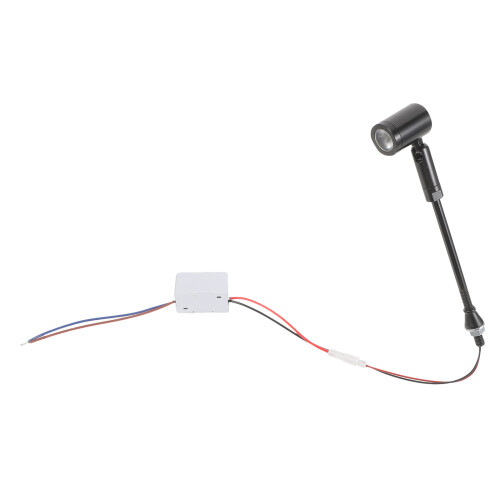 3Pièces Spot LED Ajustable Métal Noir Usage Intérieur 1