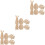 18Pcs Unfinished Easter Cutouts Light Brown DIY Crafts 5