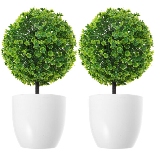 6Pcs Decorative Artificial Boxwood Topiary Balls for Indoor Use 1