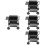 4Pièces Mini Grille Barbecue Fer Noir Accessoire Décoration Mini 6