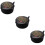 3Pcs Black Ceramic Calligraphy Inkstone Smooth Multipurpose Inkslab 8