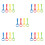 20Pcs Baby Walking Rings Durable PVC Nylon Training 7