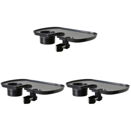 3Pièces Support Plateau Microphone Noir Réglable Avec -Gobelet 1