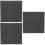 3Pièces Feutre Graphite Souple Pour , Usage Extérieur Noir 9