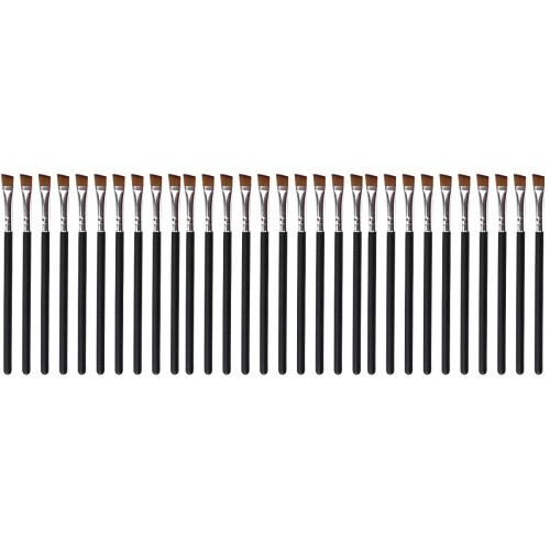 30Pièces Brosse Sourcils Mini Nylon Noir Bois Confortable 2