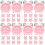 40Pièces Mini Horloges Rose Résine Accessoires Décor Maison 7