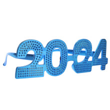3Pcs Blue Pc Party Eyeglasses 2024 Eye Decoration New Year Use