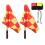5Sets Soccer Referee Gear Complete Kit Flags Whistle Yellow Red Cards 3