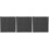 3Pièces Feutre Graphite Souple Pour , Usage Extérieur Noir 6