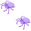 2Pièces Plateau De Présentation Violet ABS Usage 7