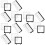 24Pcs Floating Jewelry Storage Box Assorted Color ABS Pe Display Stand 8